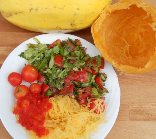 Spaghettikürbis, Bio